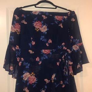 Off the shoulder floral dress